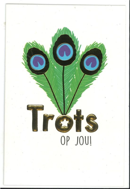 Wenskaart Trots op jou - Bubblegum 52