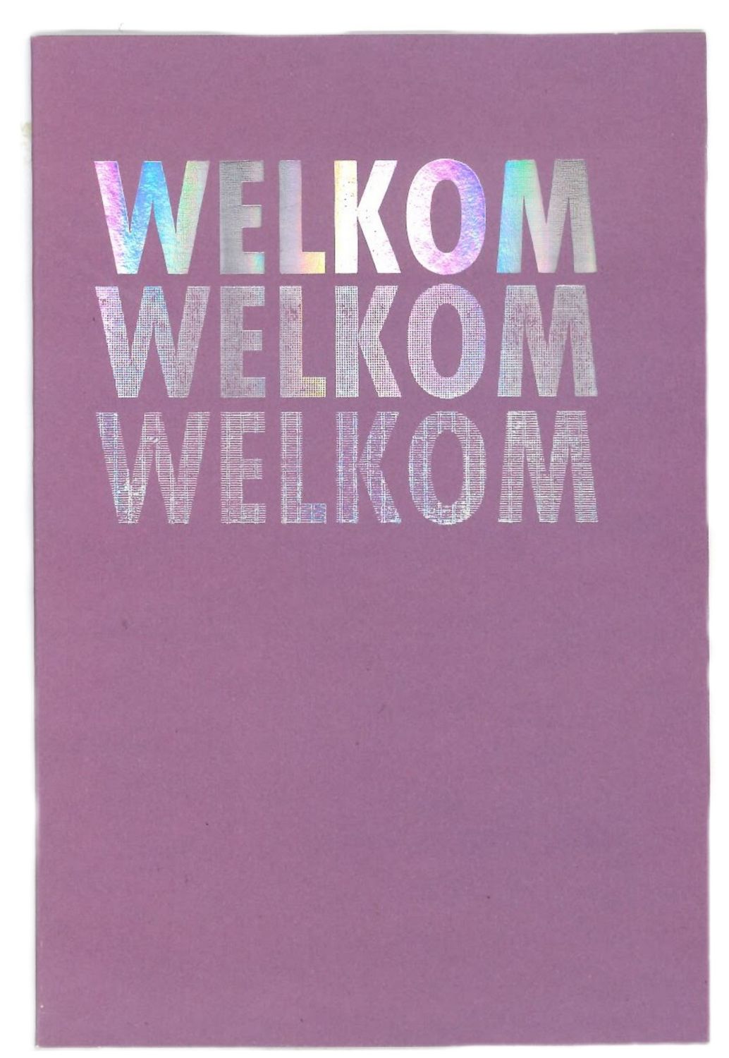 Wenskaart Welkom - Bubblegum 36