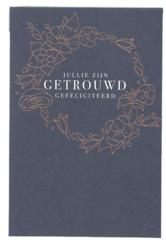 Wenskaart Getrouwd - Bubblegum 38