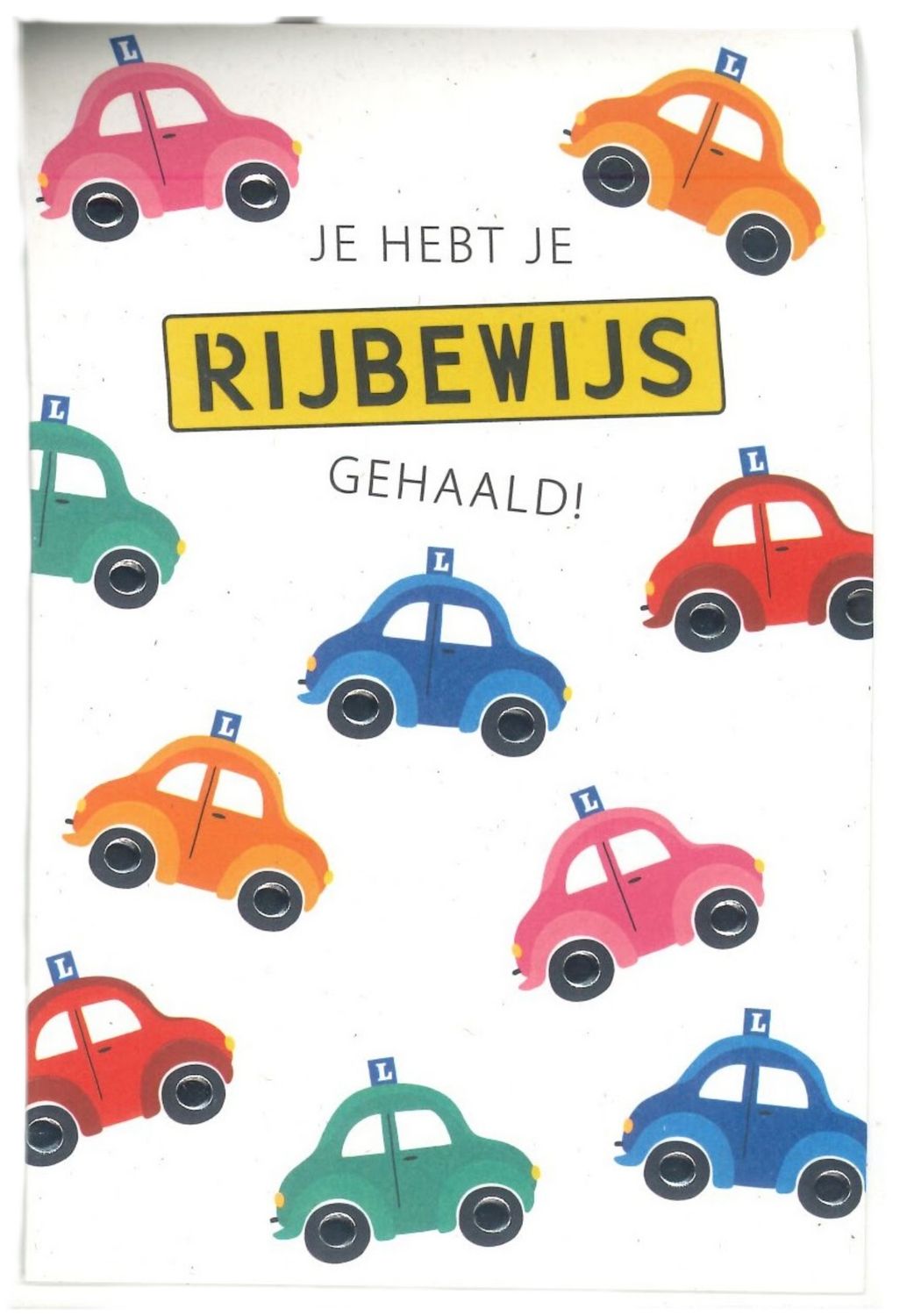 Wenskaart Rijbewijs - Bubblegum 54