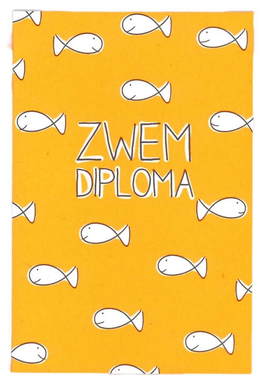 Wenskaart Zwemdiploma - Bubblegum 53
