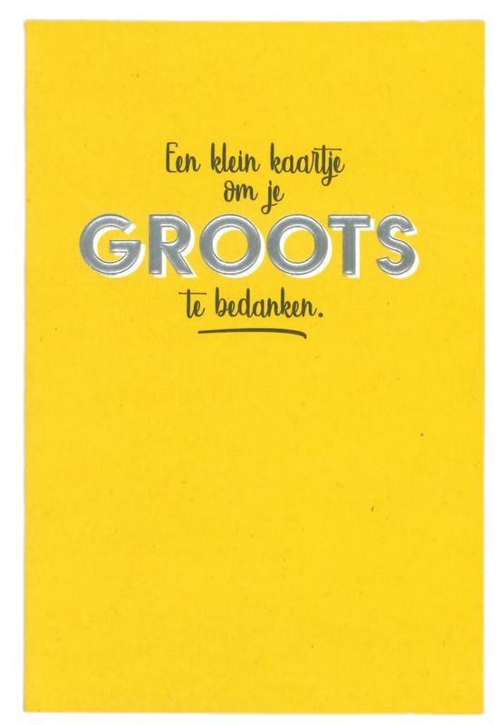 Wenskaart Bedankt - Bubblegum 55