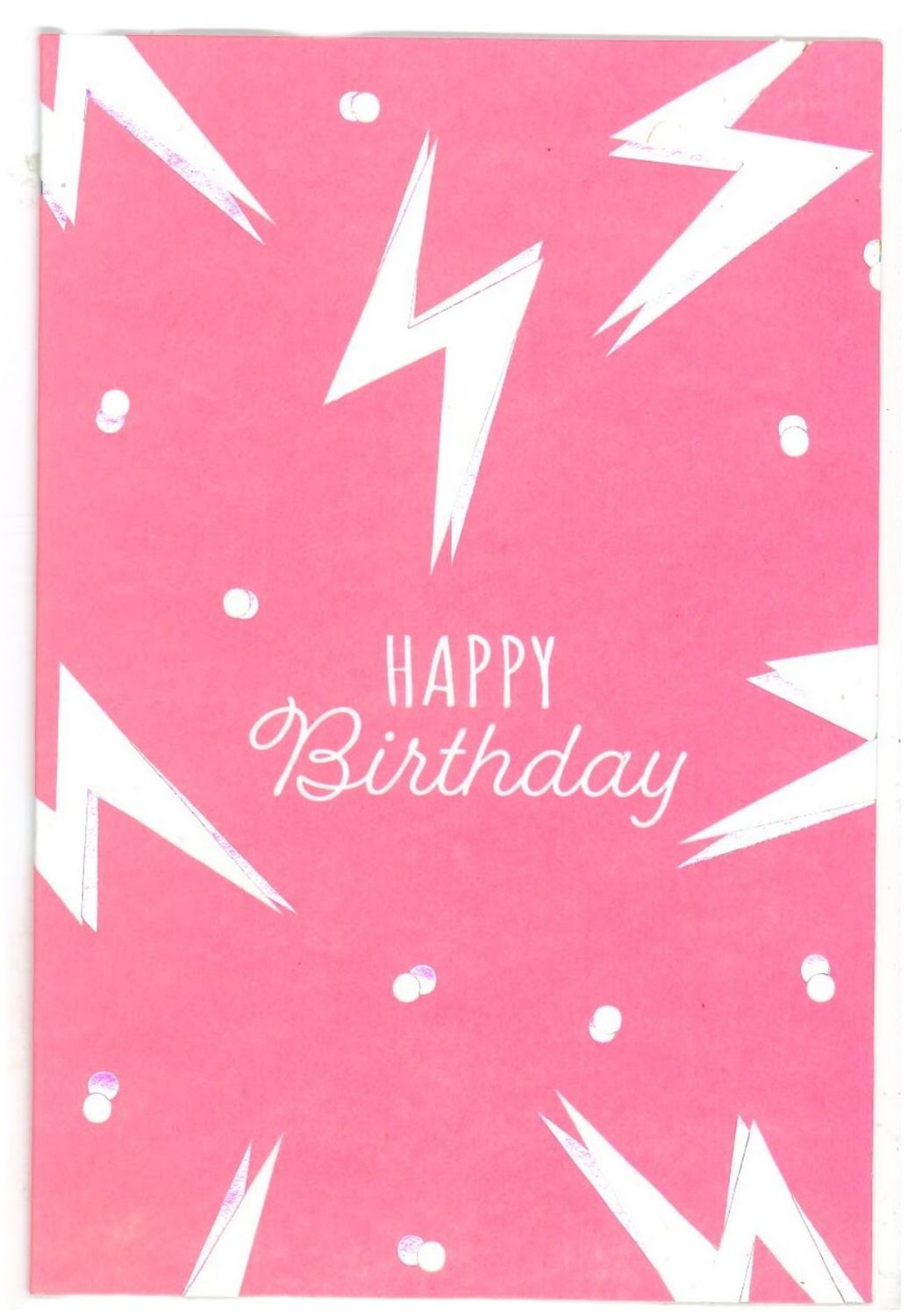 Wenskaart Happy Birthday- Bubblegum 27