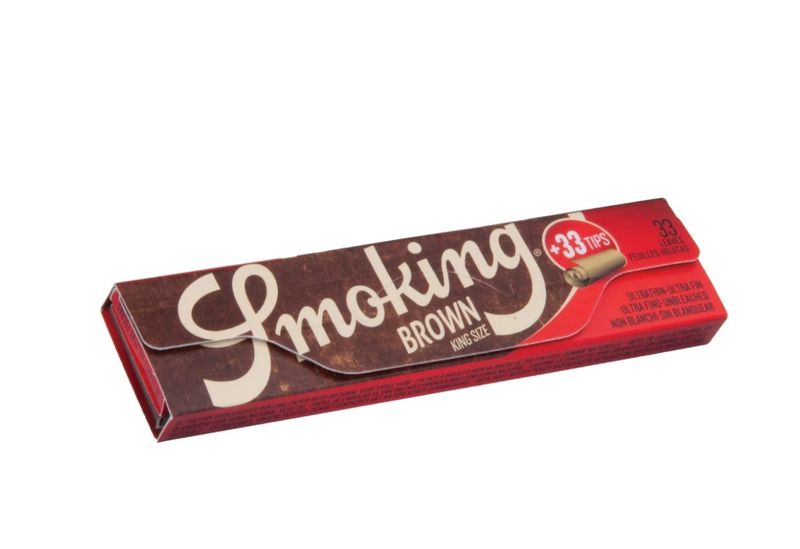smoking brown king size slim 2-in-1
