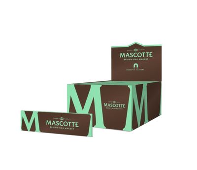 Mascotte brown king size with magnet 34 vloeitjes Display ( 50 stuks)