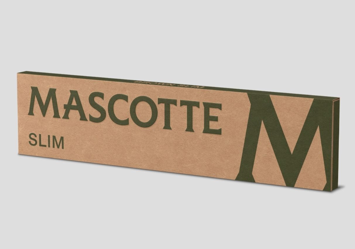 Mascotte brown slim size with magnet 34 vloeitjes