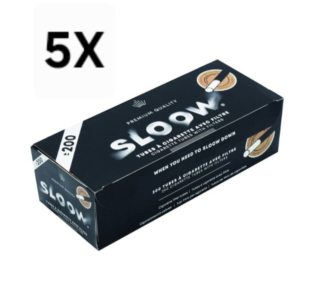 Sloow filterhulzen 5x 200st - 100% papier