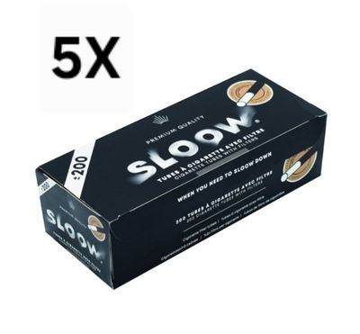 Sloow filterhulzen 5x 200st - 100% papier