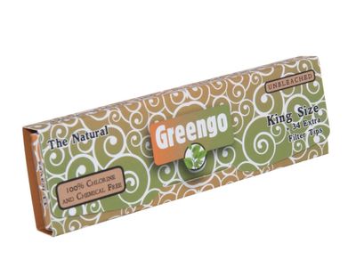Greengo unbleached king size regular 2 in 1