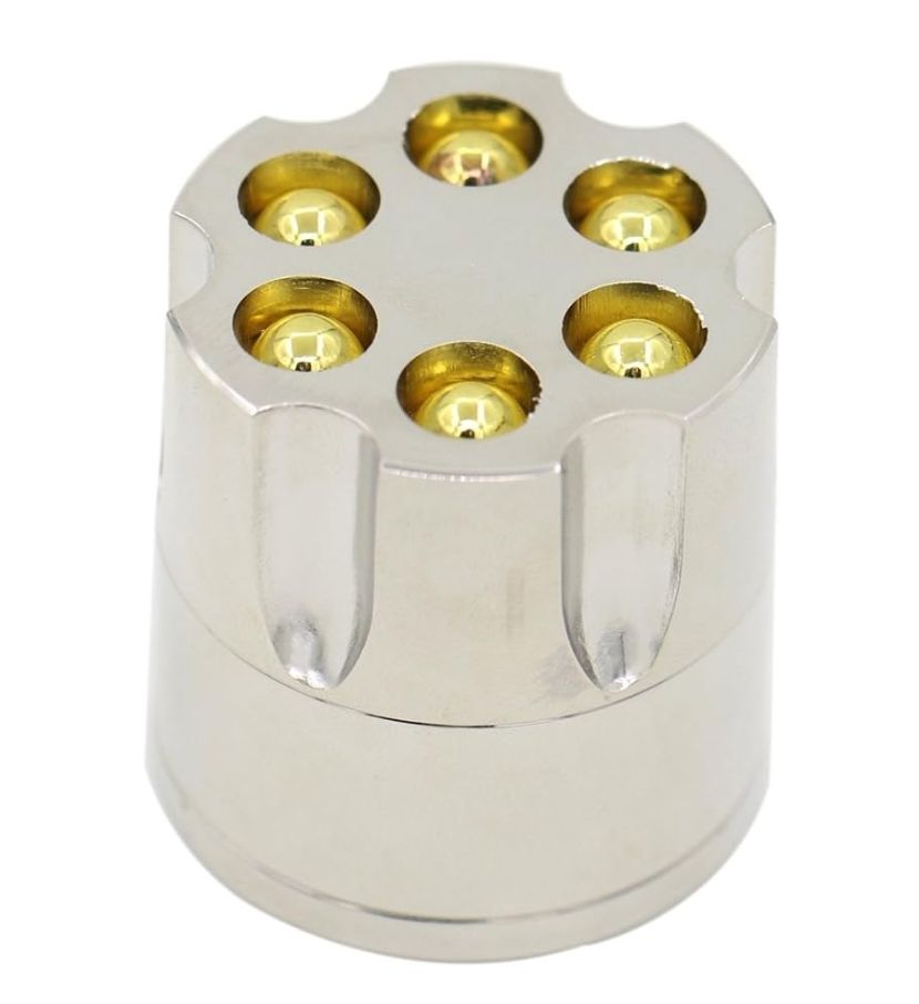 Grinder bullet silver 3-parts 50mm (dreamliner)