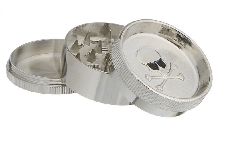 Grinder chrome 50mm Skull