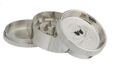 Grinder chrome 50mm Skull