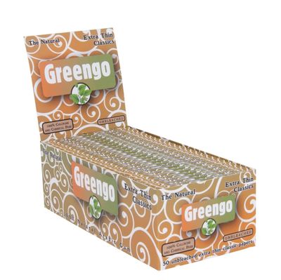 Greengo unbleached extra thin classics Display (50 stuks)