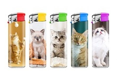 Aansteker wegwerp Poes (5stuks)