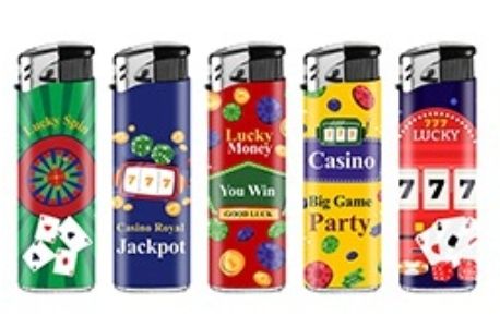Aansteker wegwerp Casino (5stuks)
