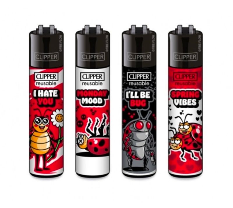Clipper aansteker - Ladybirds 2  - CP11 (4 stuks)