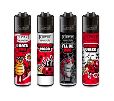 Clipper aansteker - Ladybirds 2  - CP11 (4 stuks)
