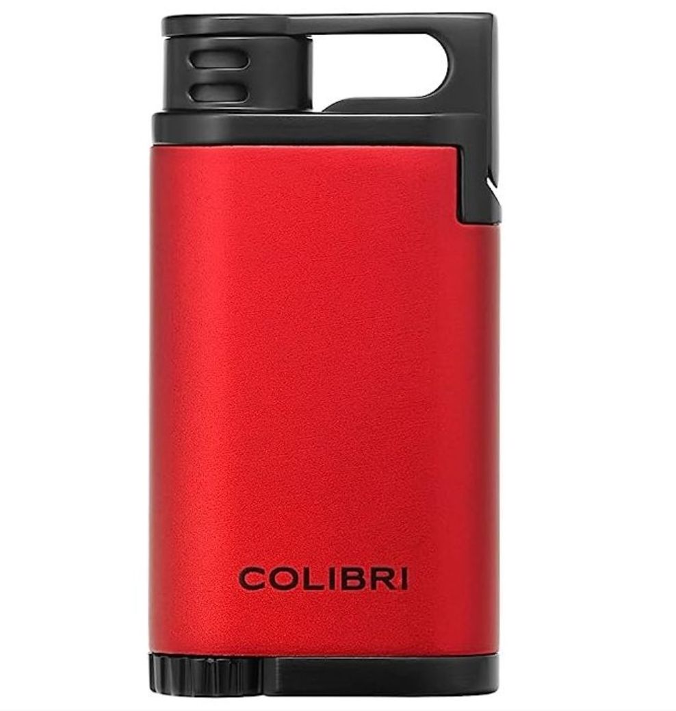 Colibri aansteker Single JetFlame Belmont Metallic Red/Black
