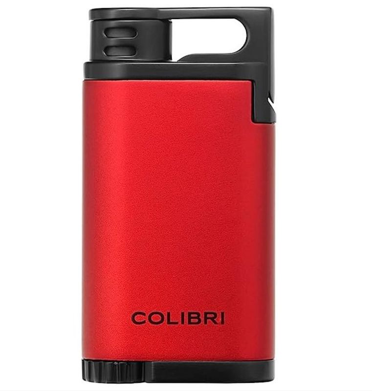 Colibri aansteker Single JetFlame Belmont Metallic Red/Black