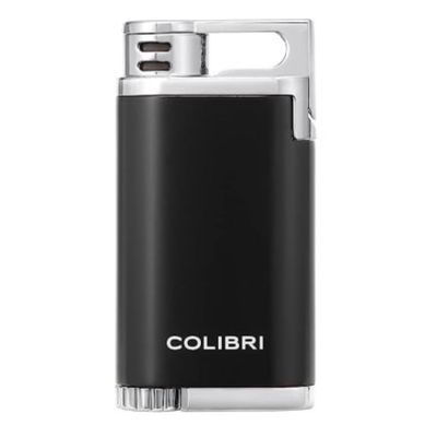 Colibri aansteker Single JetFlame Belmont Metallic Black/Chroom