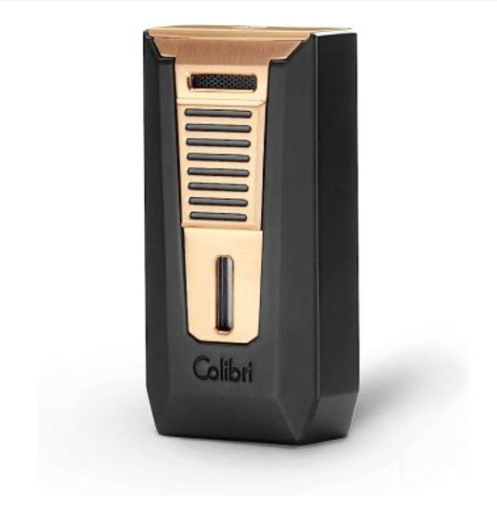 Colibri aansteker Double Flame Slide Black/Rose Gold