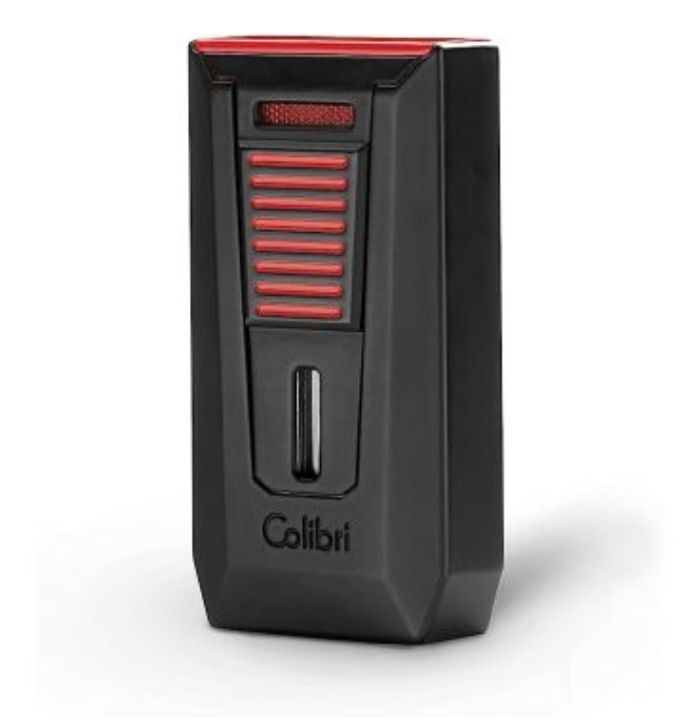 Colibri aansteker Double Flame Slide Black/Red