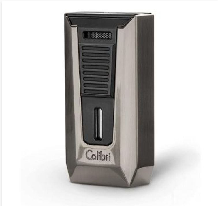Colibri aansteker Double Flame Slide Gunmetal/Black