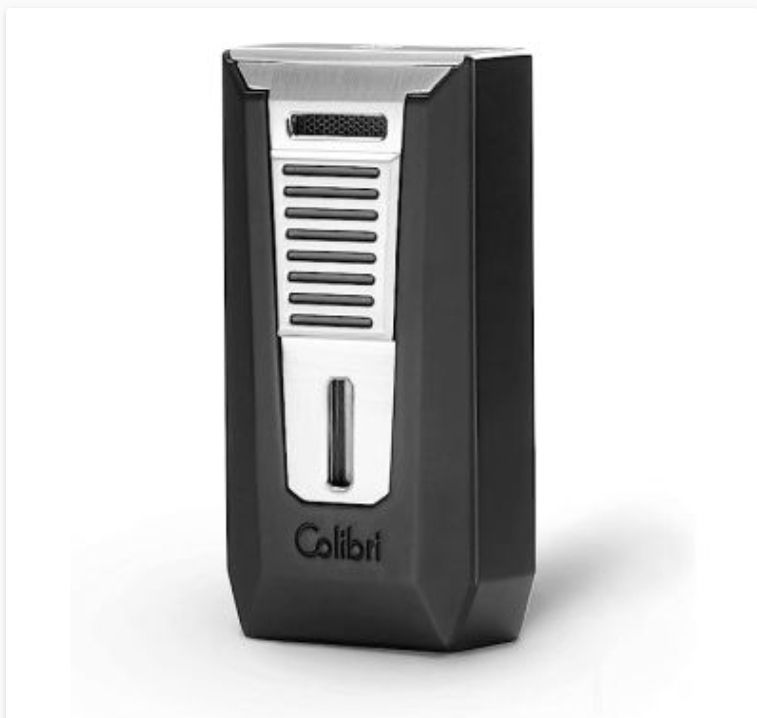 Colibri aansteker Double Flame Slide Black/Chrome