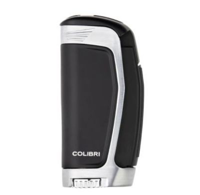 Colibri aansteker E3 Tripple jet Black/Chrome