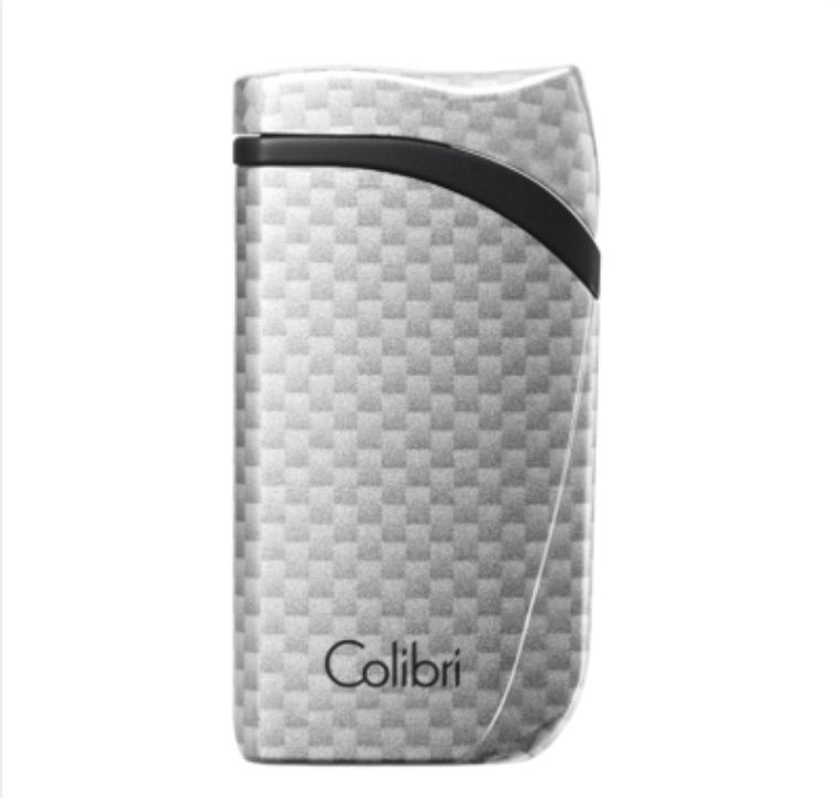 Colibri aansteker Single Flame Falcon Carbon Fiber Silver