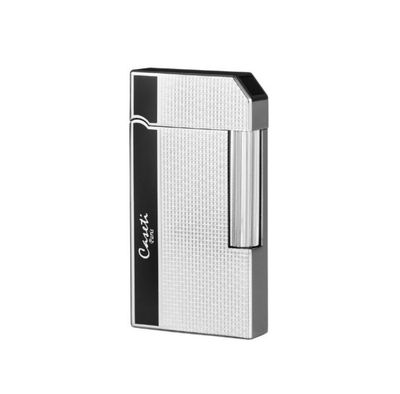 Caseti Vuursteen Aansteker Rome Chroom/Zwart