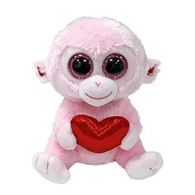 Ty Beanie Boo Heart Gigi Monkey 15cm