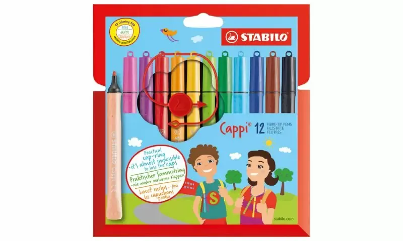Stabilo Cappi viltstiften etui