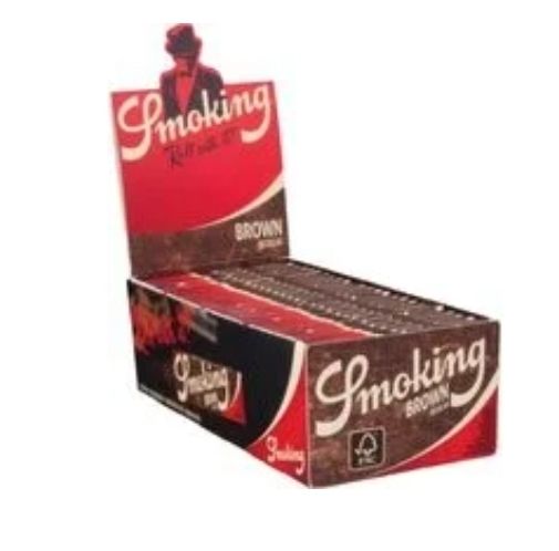 Smoking vloei Brown regular short Display (50 stuks)