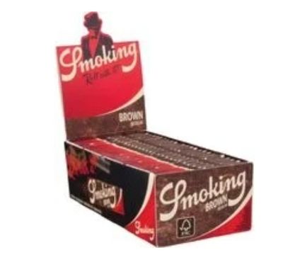 Smoking vloei Brown regular short Display (50 stuks)