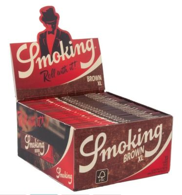 Smoking vloei Brown King Size XL display (50 stuks)