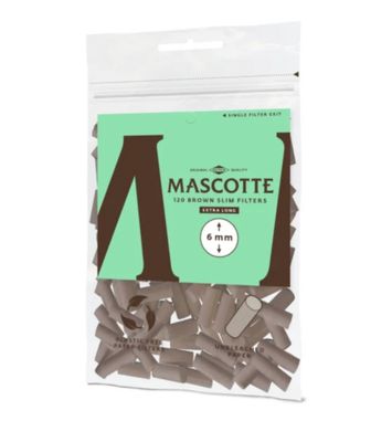 Mascotte brown XL slim paper Filters 120 stuks los zakje