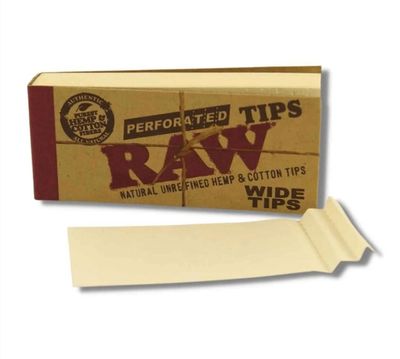 RAW Classic Perforated Wide Tips 50 vel per boekje losse verpakking