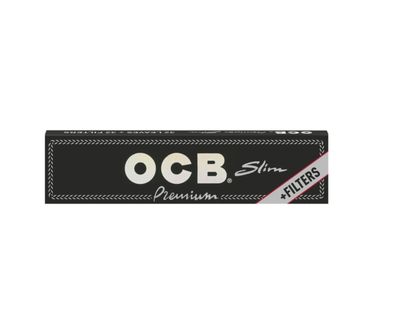 OCB premium slim paper + filter tips boekje 32 vloeitjes + 32 tips