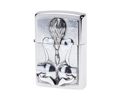 ZIPPO PL 200 KNEELING GIRL EMBLEM