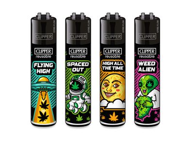 Clipper aansteker - 420 Galaxy - CP11 (4 stuks)