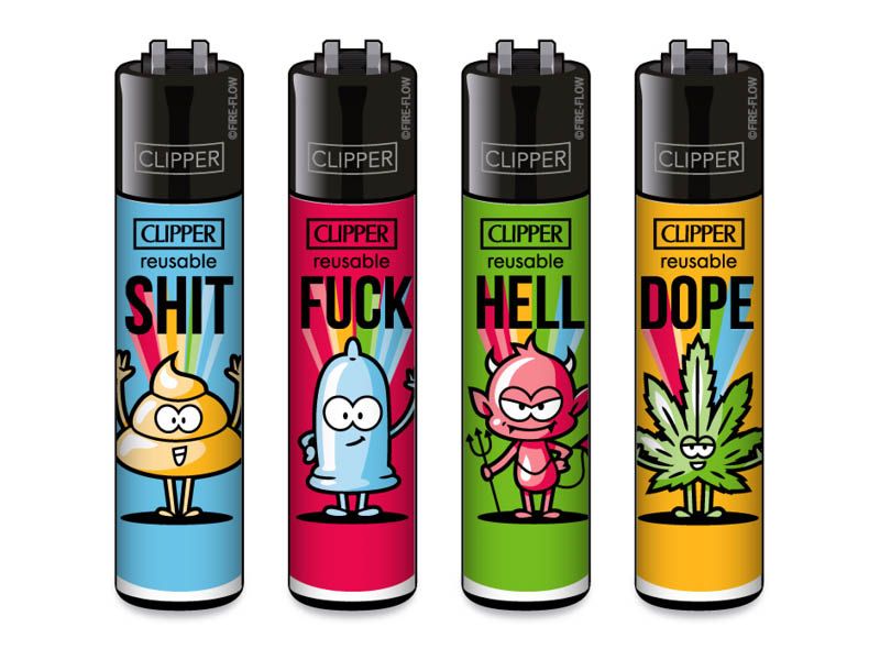 Clipper aansteker - printed Slogan 31 - CP11 (4 stuks)