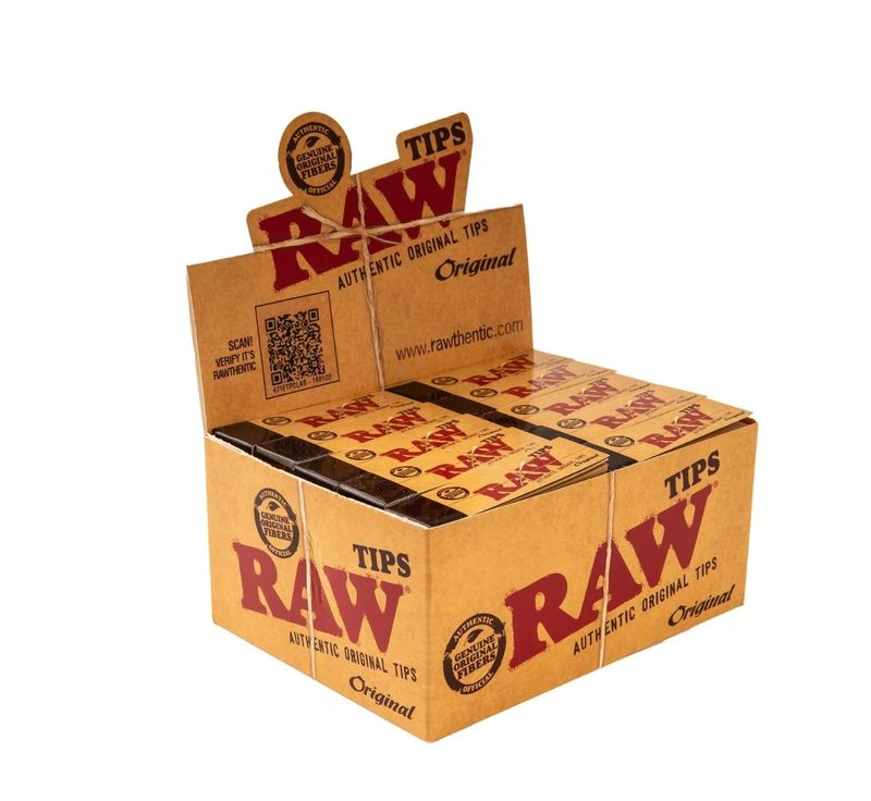 RAW TIPS 17mm 50 Tips/Booklet Display (50 stuks)