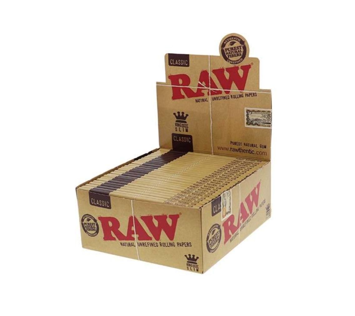 RAW vloei Classic King Size SLIM Display ( 50 stuks)