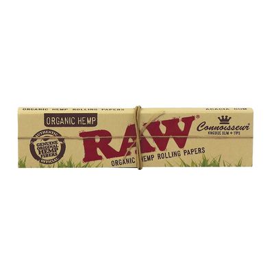 RAW vloei Organic Connoisseur King Size Slim And Tips