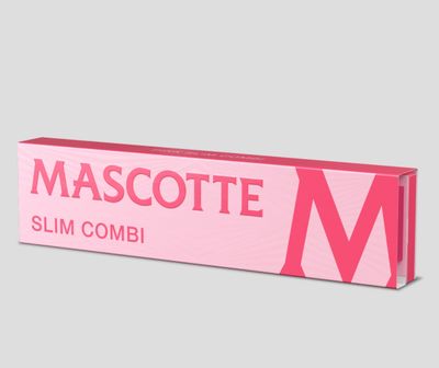 Mascotte Pink Combi KS Slim With Magnet 34 vloei &amp; 34 tips