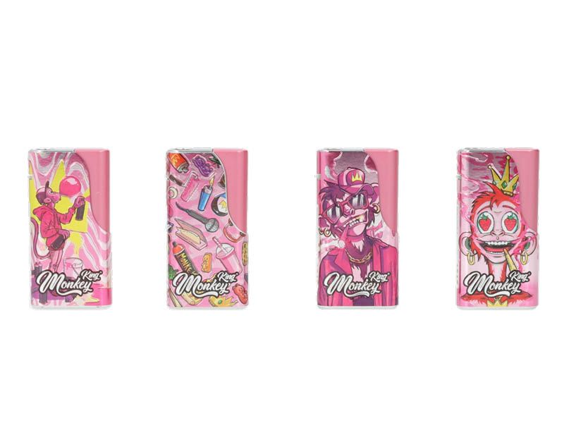 Aansteker Monkey King Jetflame Metal Pink