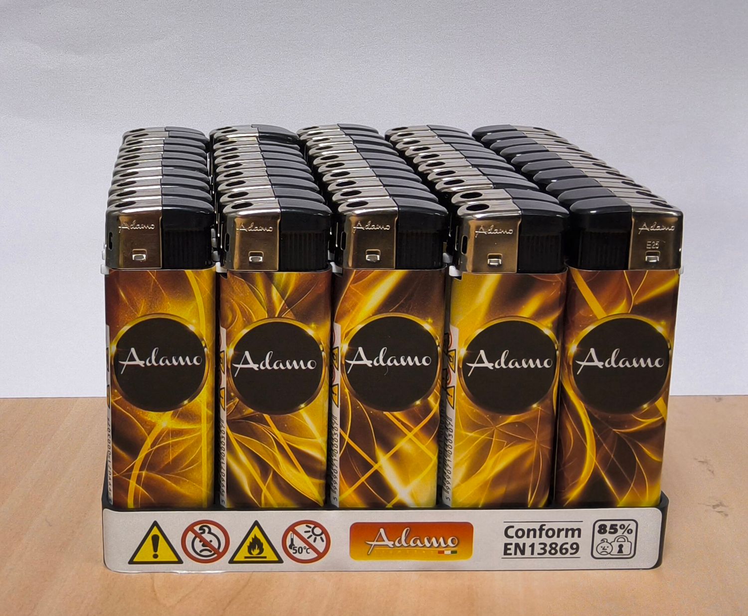 Aansteker wegwerp Gold (5stuks)