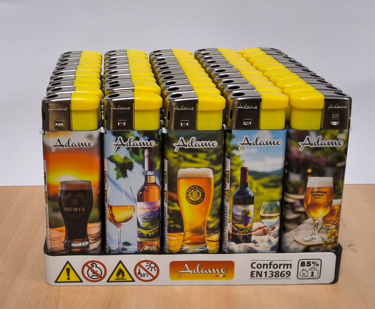 Aansteker wegwerp Bier/wijn (5stuks)