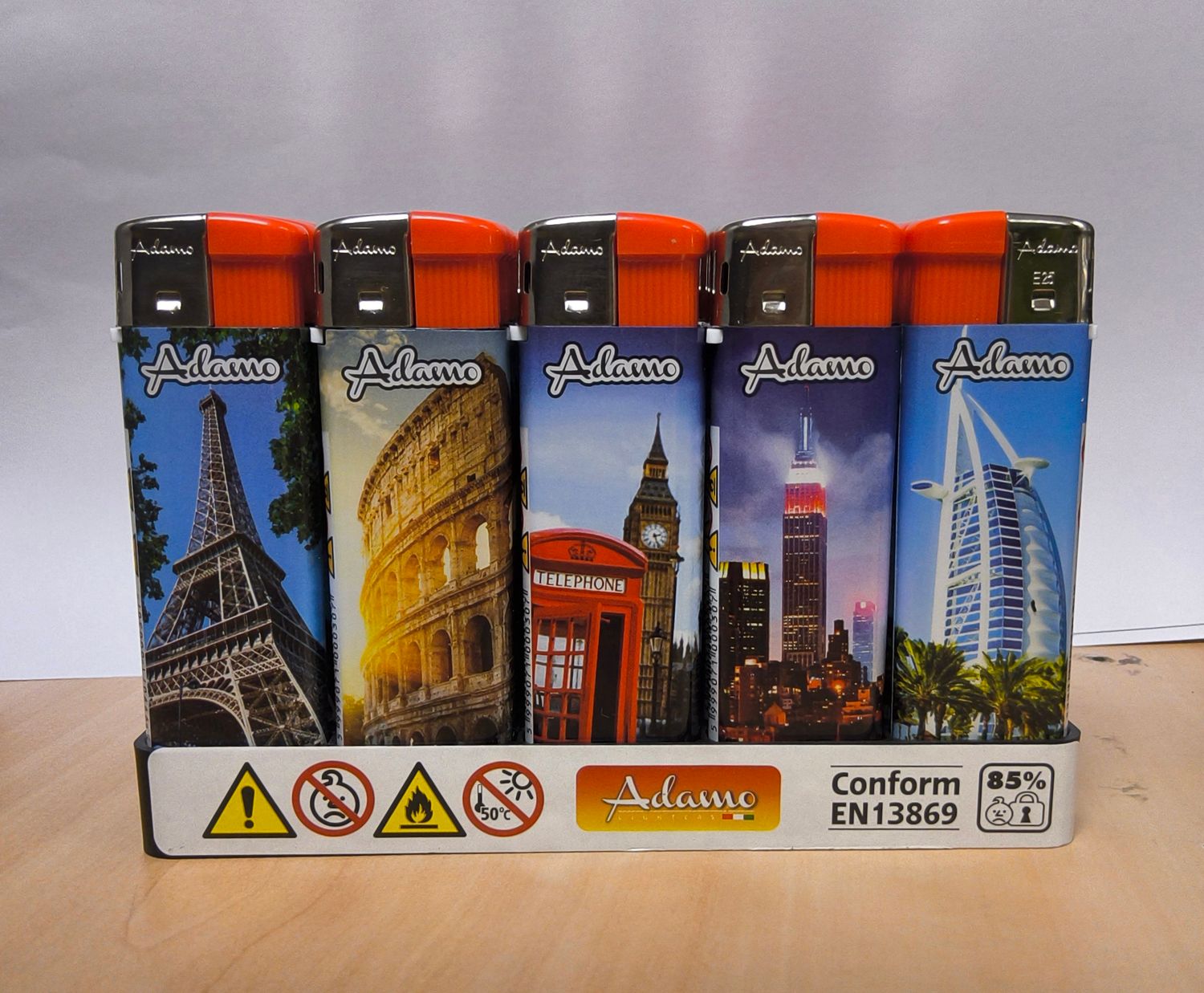 Aansteker wegwerp City (5stuks)